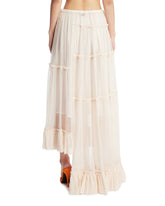 Maxi Gonna Asimmetrica Bianca | PDP | Antonia