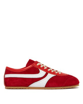 Red Suede Sneakers | PDP | Antonia