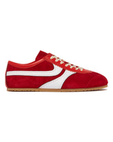 Red Suede Sneakers | PDP | Antonia