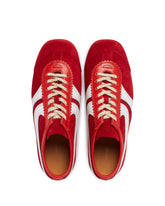 Red Suede Sneakers | PDP | Antonia