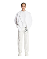 White Unlined Double-Breasted Blazer - DRIES VAN NOTEN MEN | PLP | Antonia