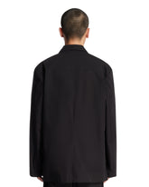 Black Unlined Double-Breasted Blazer | PDP | Antonia