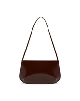 Brown Loge Leather Shoulder Bag | PDP | Antonia