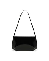 Black Loge Leather Shoulder Bag | PDP | Antonia