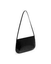 Black Loge Leather Shoulder Bag | PDP | Antonia