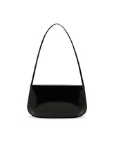 Black Loge Leather Shoulder Bag | PDP | Antonia