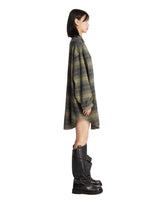 Green Checked Shirt Dress | PDP | Antonia