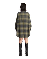Green Checked Shirt Dress | PDP | Antonia