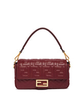 Burgundy Leather Baguette Bag | PDP | Antonia