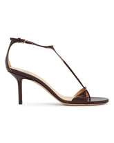 Brown R1S1022 T-Strap Sandals | PDP | Antonia