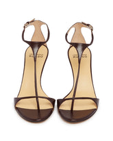 Brown R1S1022 T-Strap Sandals | PDP | Antonia