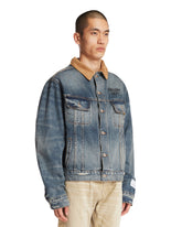 Blue Santa Fe Denim Trucker Jacket | PDP | Antonia