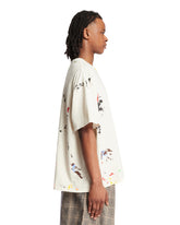 Beige Rag Appliqued T-Shirt | PDP | Antonia