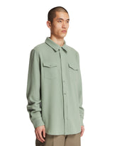 Green Agave Cashmere Shirt | PDP | Antonia