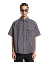 Camicia Camp A Righe Grigia - GOLDWIN MEN | PLP | Antonia