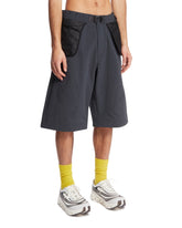 Black Helicoid Pocket Shorts | PDP | Antonia