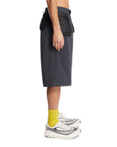 Black Helicoid Pocket Shorts | PDP | Antonia