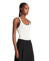 White-Detail Ribbed Top | PDP | Antonia
