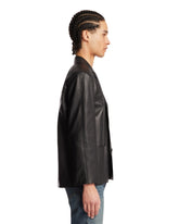 Black Nappa Leather Jacket | PDP | Antonia