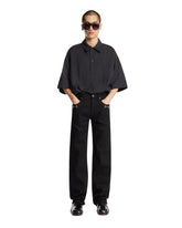 Black Denim Pants with Horsebit Detail - Gucci men | PLP | Antonia