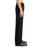 Black Denim Pants with Horsebit Detail | PDP | Antonia