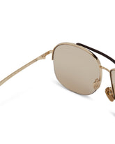 Occhiali Da Sole Navigator Dorati | PDP | Antonia