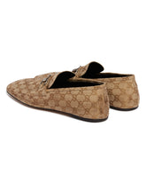 Beige Worn-Effect Horsebit Loafers | PDP | Antonia