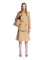 Beige GG Belted Jacket | PDP | Antonia