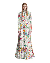 Silk Twill Printed Long Dress | All | Antonia