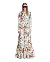 Silk Twill Printed Long Dress | All | Antonia