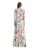 Silk Twill Printed Long Dress | PDP | Antonia