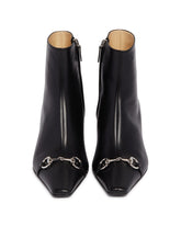 Black Leather Vittoria Ankle Boots | PDP | Antonia