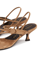 Brown Starry Eyed 50 Suede Sandals | PDP | Antonia
