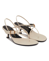 White Starry Eyed 50 Leather Sandals - HERBERT LEVINE WOMEN | PLP | Antonia