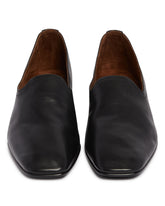 Black Leather Loafers | PDP | Antonia