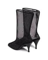 Black Drawing A Blank 85 Transparent Ankle Boots | PDP | Antonia