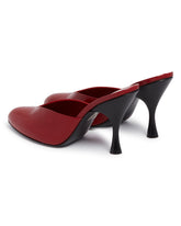 Red Sitting Pretty Mules | PDP | Antonia