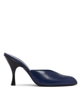 Blue Sitting Pretty Leather Mules - HERBERT LEVINE WOMEN | PLP | Antonia