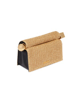 Pochette Rond Carr In Rafia Beige - POCHETTE DONNA | PLP | Antonia