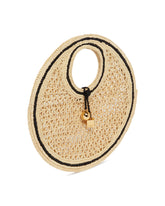 Beige Small La Spiaggia Round Bag | PDP | Antonia