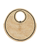 Beige Small La Spiaggia Round Bag | PDP | Antonia