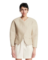 Beige Mini Ovalo Jacket - Women's jackets | PLP | Antonia