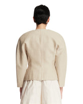 Beige Mini Ovalo Jacket | PDP | Antonia