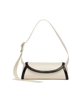 White Small Cannolo Leather Bag | PDP | Antonia