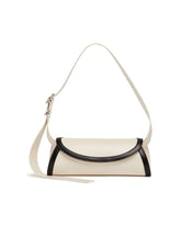 White Small Cannolo Leather Bag | PDP | Antonia
