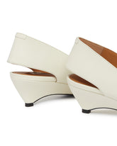 White Leather Slingback Shoes | PDP | Antonia
