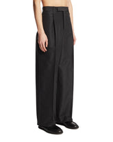 Black Center-Pleat Pants | PDP | Antonia