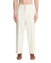 Pantaloni In Cotone Bianchi | PDP | Antonia