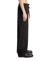 Black Poplin Cargo Trousers | PDP | Antonia