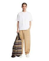 Beige Poplin Cargo Trousers | PDP | Antonia